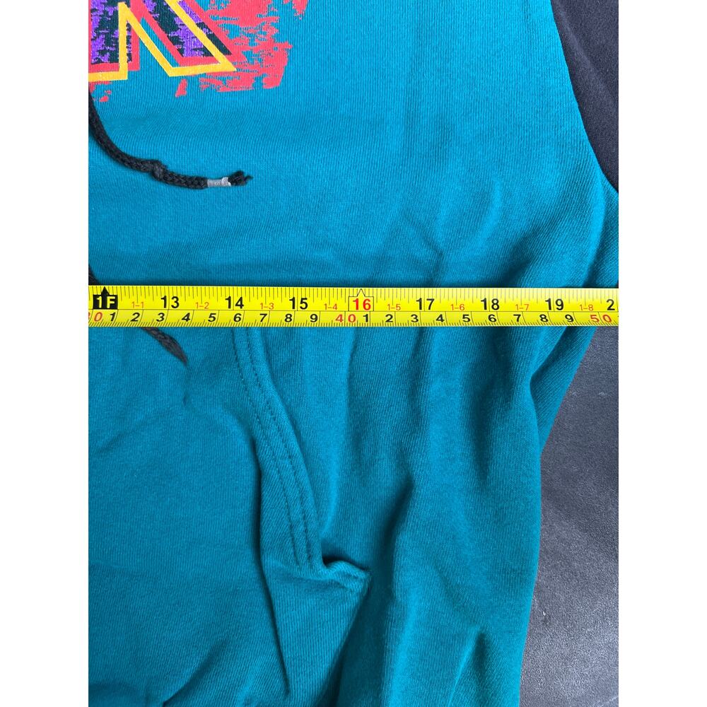 Vintage Nike Air Size 14/16 Blue Two Tone Hoodie Made In USA - Picture 4 of 7